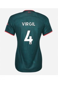 Fotbalové Dres Liverpool Virgil van Dijk #4 Dámské Třetí Oblečení 2022-23 Krátký Rukáv